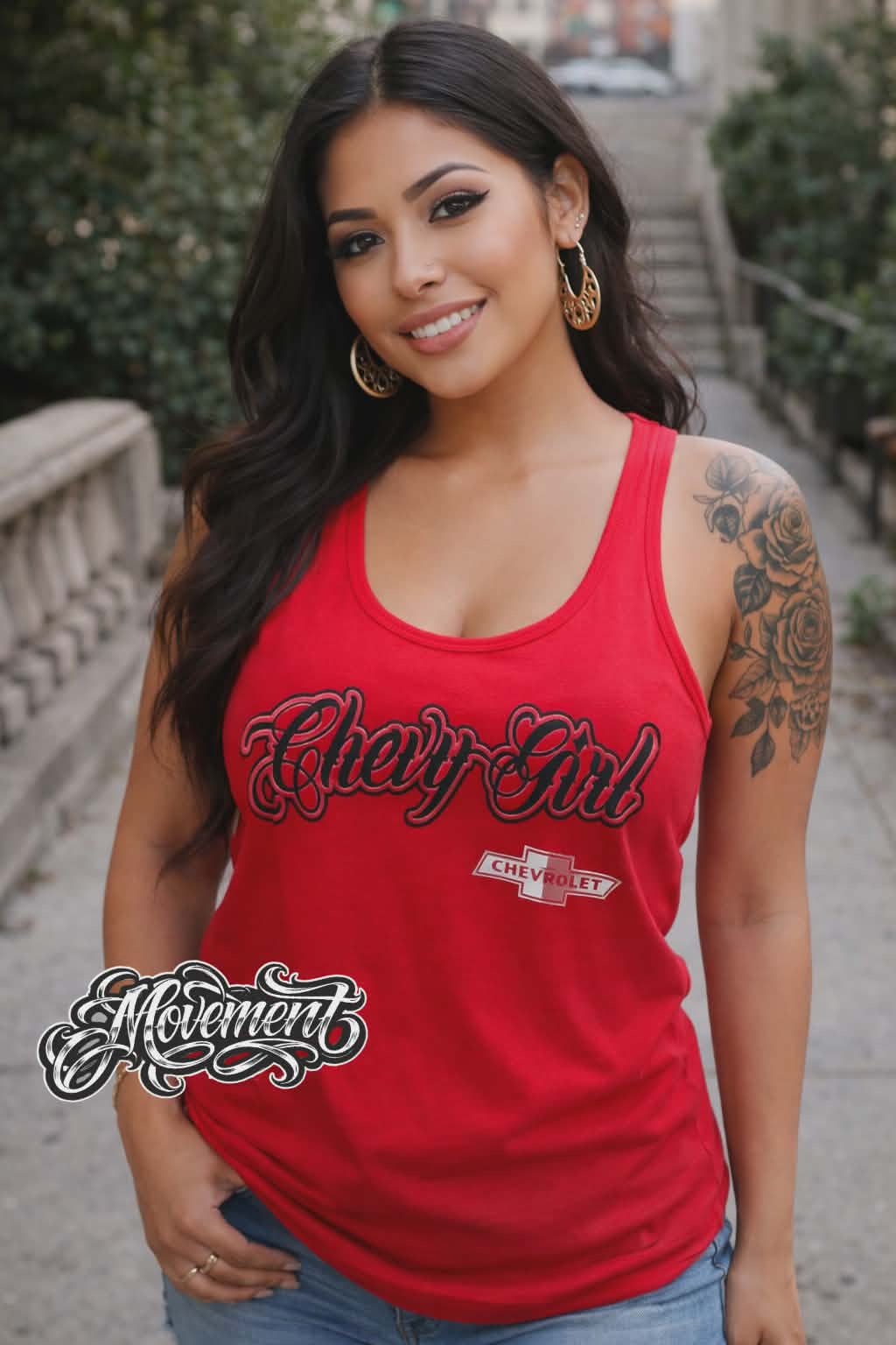 Chevy Girl Racerback Tank