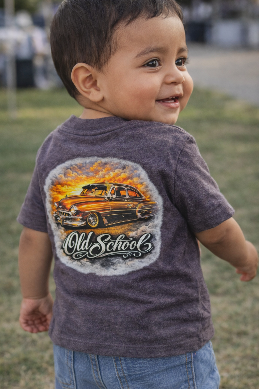 Old School Charcoal Grey