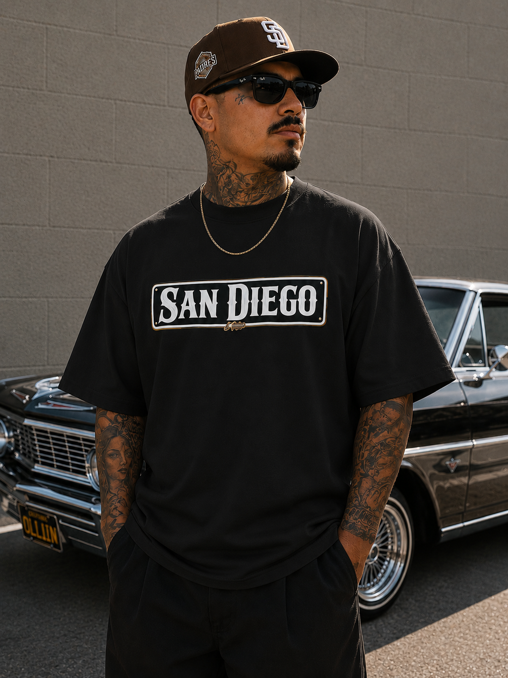 San Diego 3 wheel black